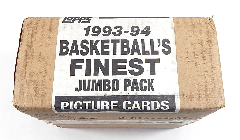 1993-94 Topps Finest Basketball Jumbo Pack Empty Case Pic2