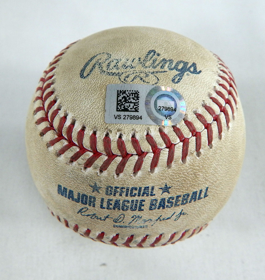 2021 Brewers Pirates Game Used Baseball Brett Anderson Hoy Park RBI Single 371