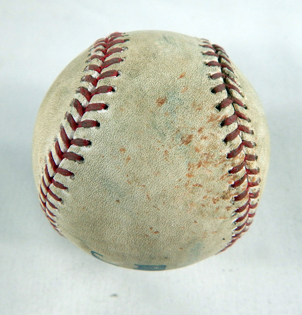 2021 Brewers Pirates Game Used Baseball Brett Anderson Hoy Park RBI Single 371 Pic2
