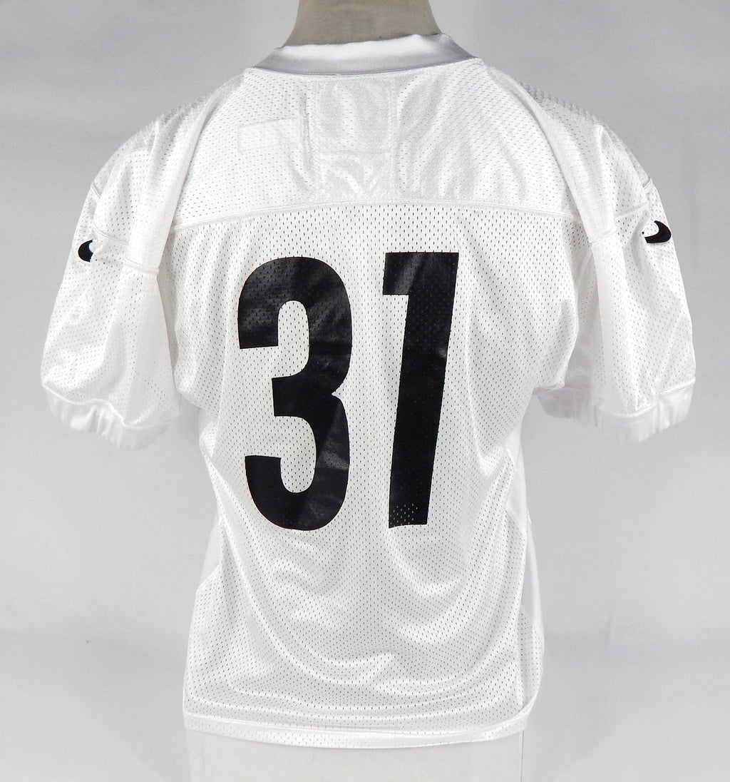 2018 Pittsburgh Steelers Nat Berhe #31 Game Issued White Practice Jersey Rivendale Patch 46 DP66898 Pic2