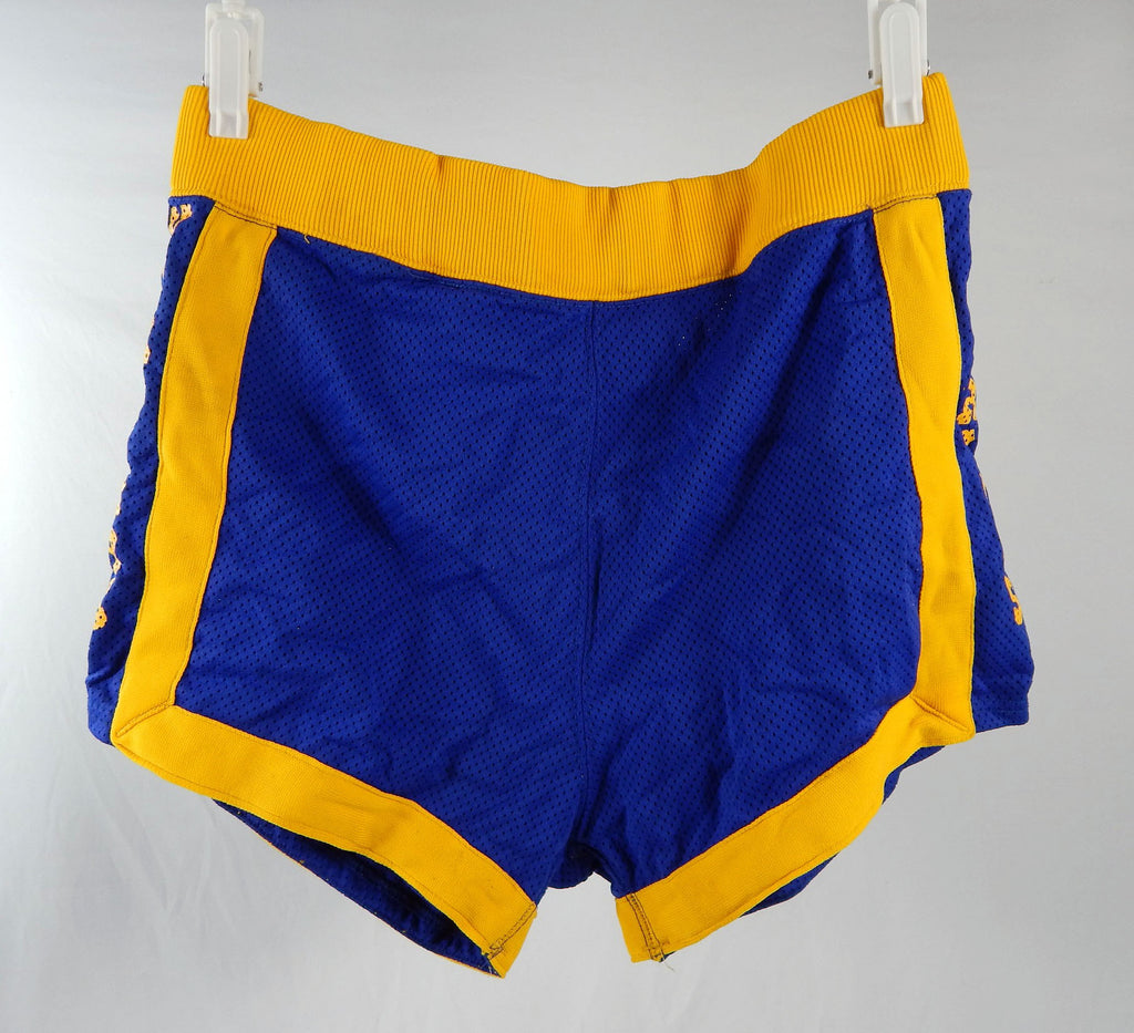 1980s Golden State Warriors #50 Game Used Blue Shorts 38 338