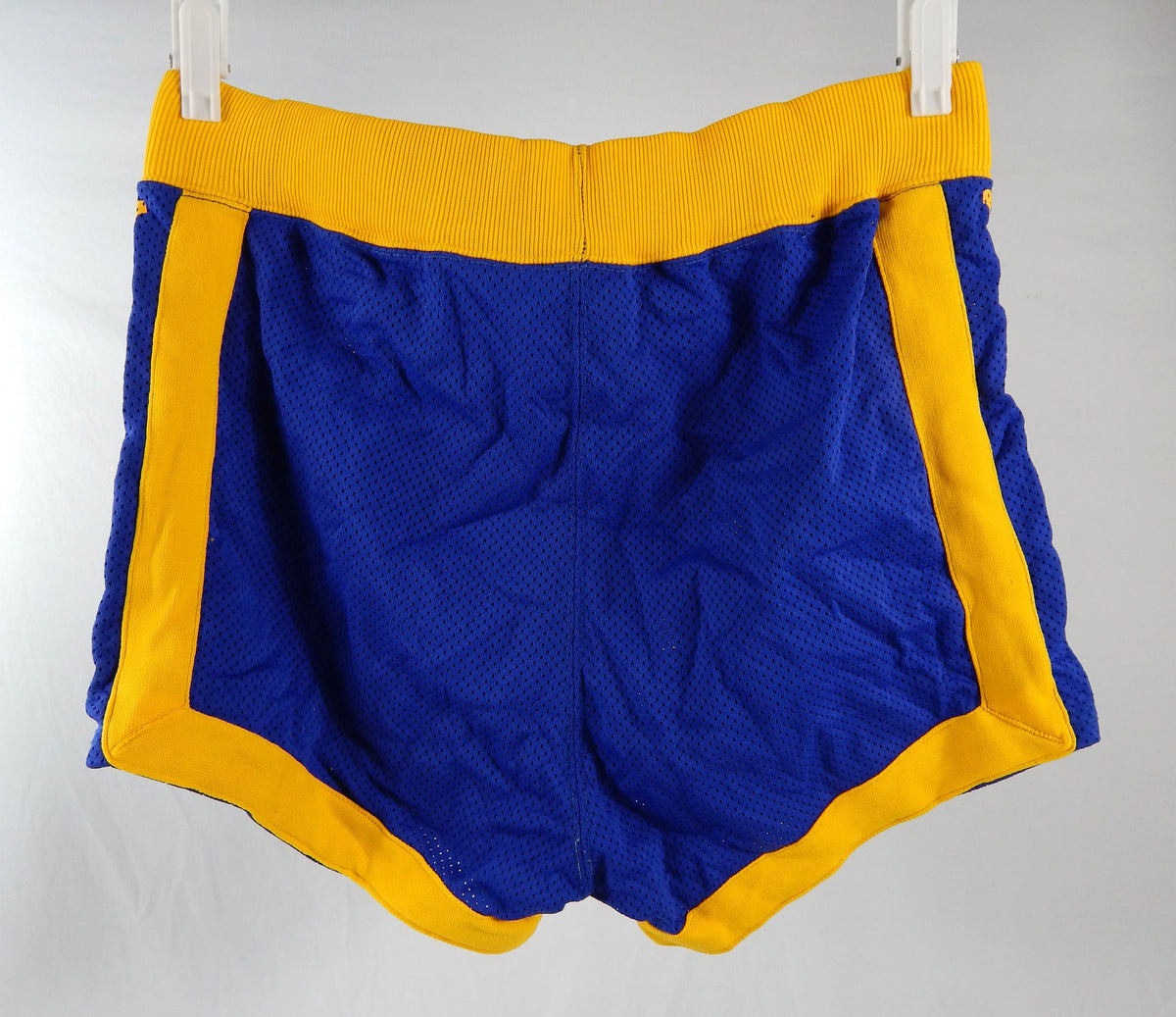 1980s Golden State Warriors #50 Game Used Blue Shorts 38 338 Pic2