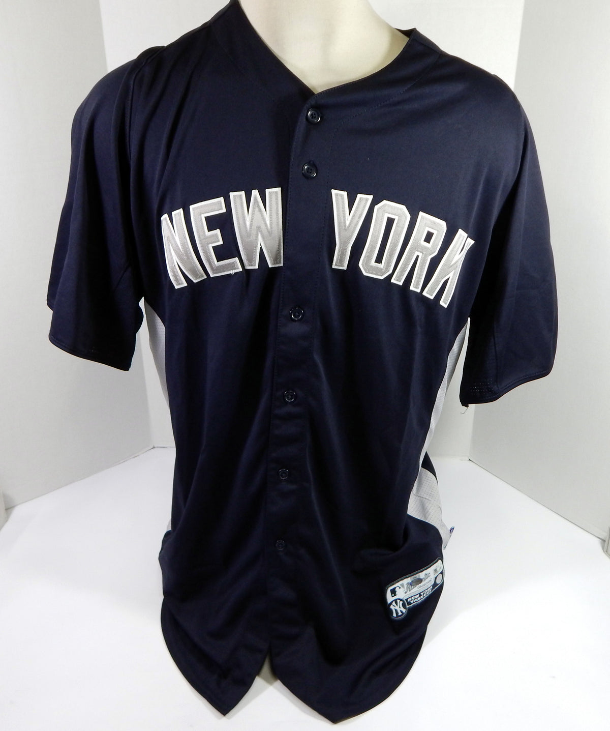 2013 New York Yankees Vidal Nuno #34 Game Issued Pos Used Navy Jersey ST BP 48 9