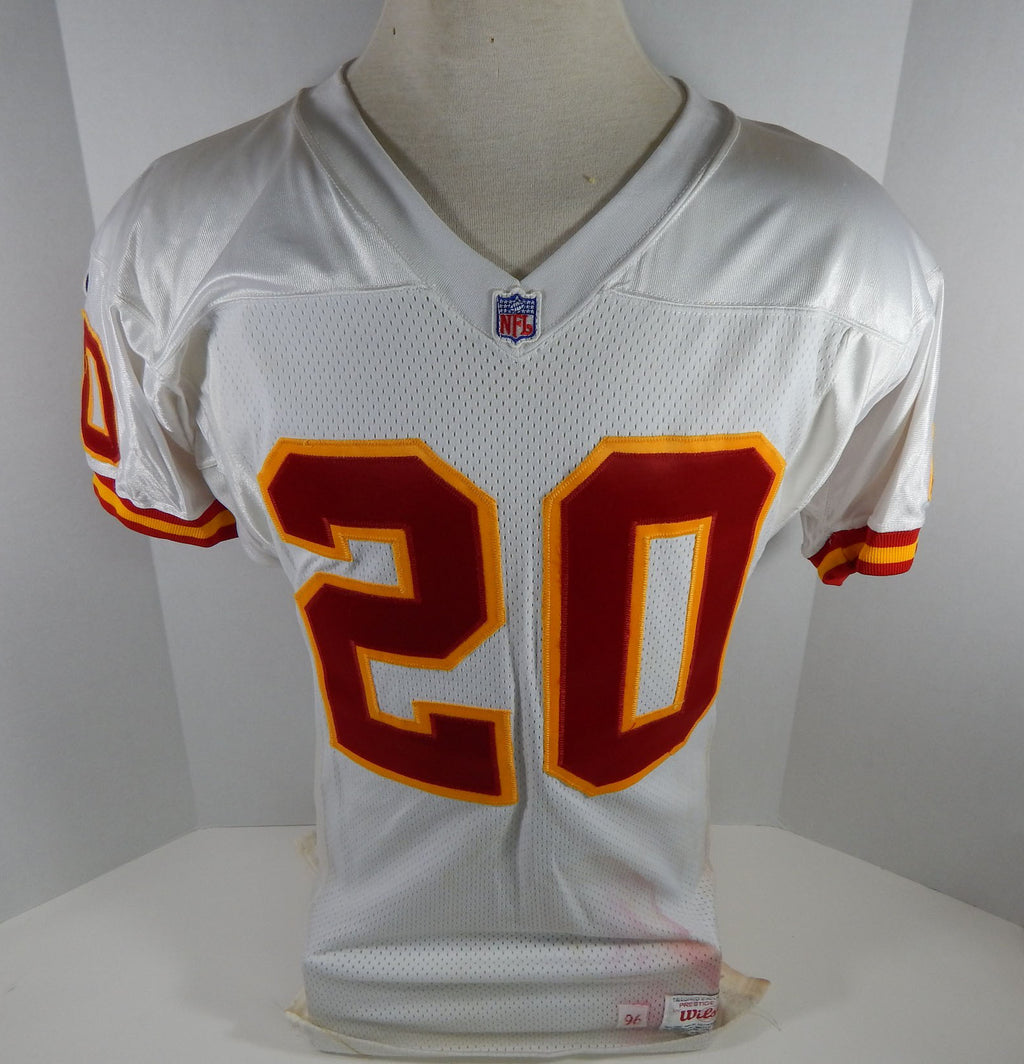 1996 Kansas City Chiefs #20 Game Issued White Jersey 40 DP16382 Pic2