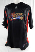 2000s Philadelphia 76ers Game Issued Black Shooting Shirt 2XL 480