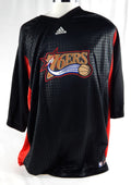 2000s Philadelphia 76ers Game Issued Black Shooting Shirt 3XL 481