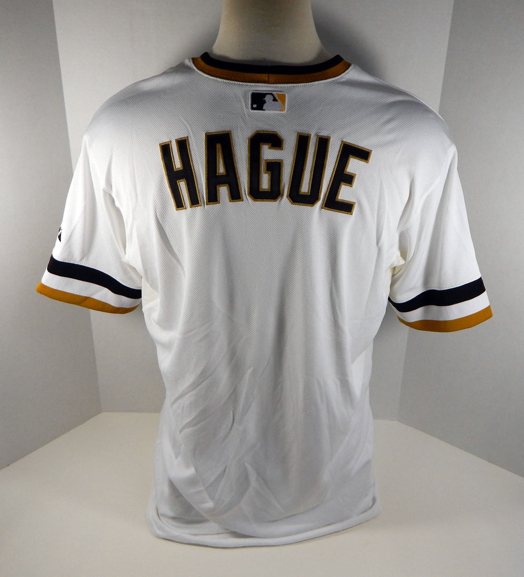 2013 Pittsburgh Pirates Matt Hague Game Issued White Jersey PITT33058