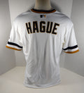 2013 Pittsburgh Pirates Matt Hague Game Issued White Jersey PITT33058