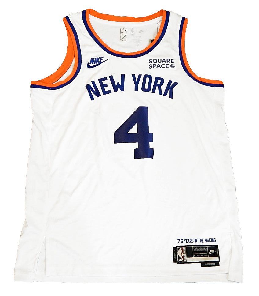 Derrick Rose #4 NY Knicks Nike Swingman Classic Squarespace White Jersey M 44