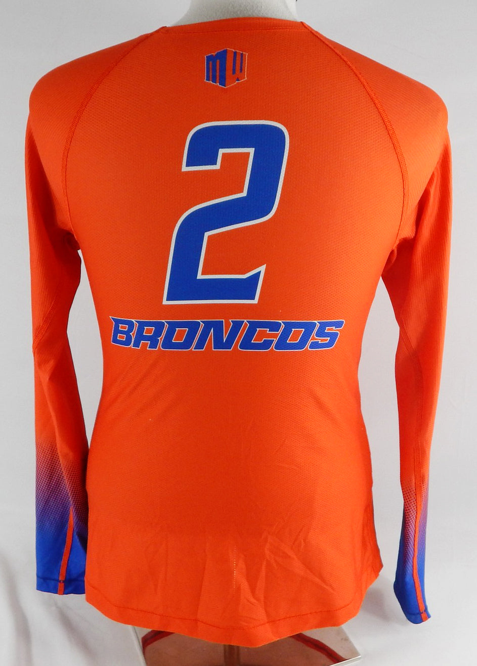2022 Boise State Broncos #2 Game Used Orange Jersey Volleyball M DP105768 Pic2