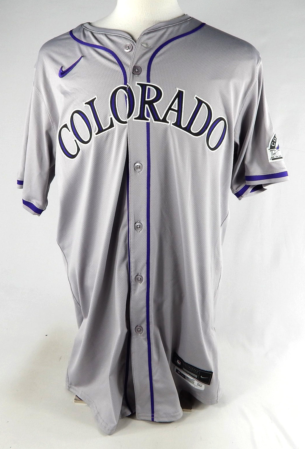 2024 Colorado Rockies Matt Koch #42 Game Issued Grey Jersey Jackie Robinson 5