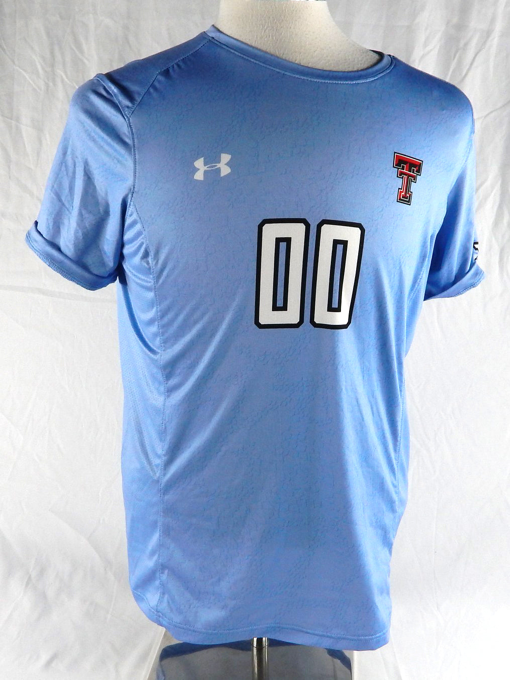 2021 Texas Tech Red Raiders #0 Game Used Powder Blue Jersey Womens Soccer L 754