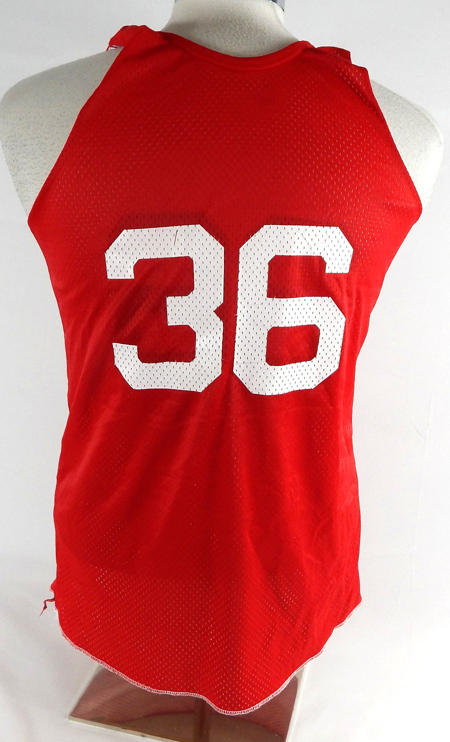 1990s Team USA Basketball #36 Game Issued Red Practice Jersey M 873 Pic2