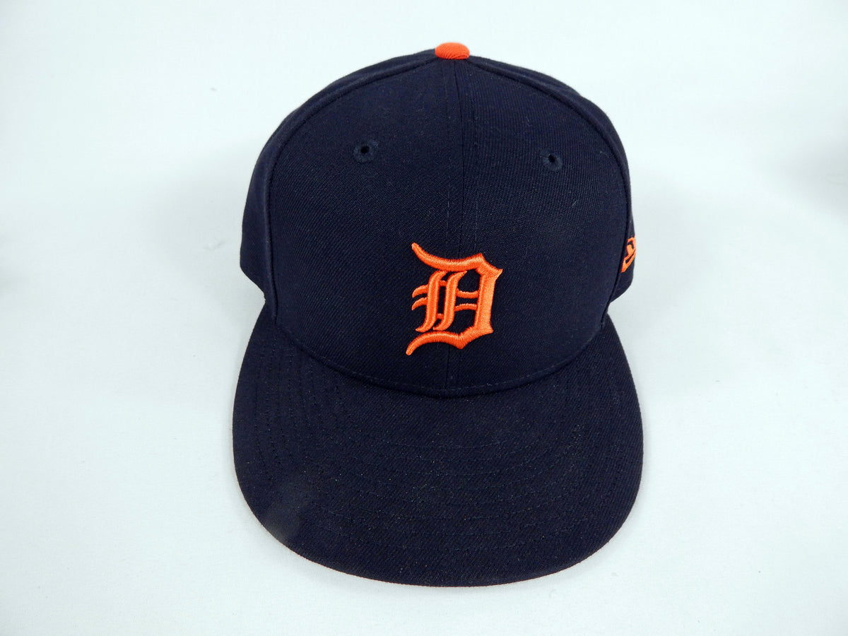2023 Detroit Tigers Beau Brieske #4 Game Issued Pos Used Navy Hat 7.375 DP67189