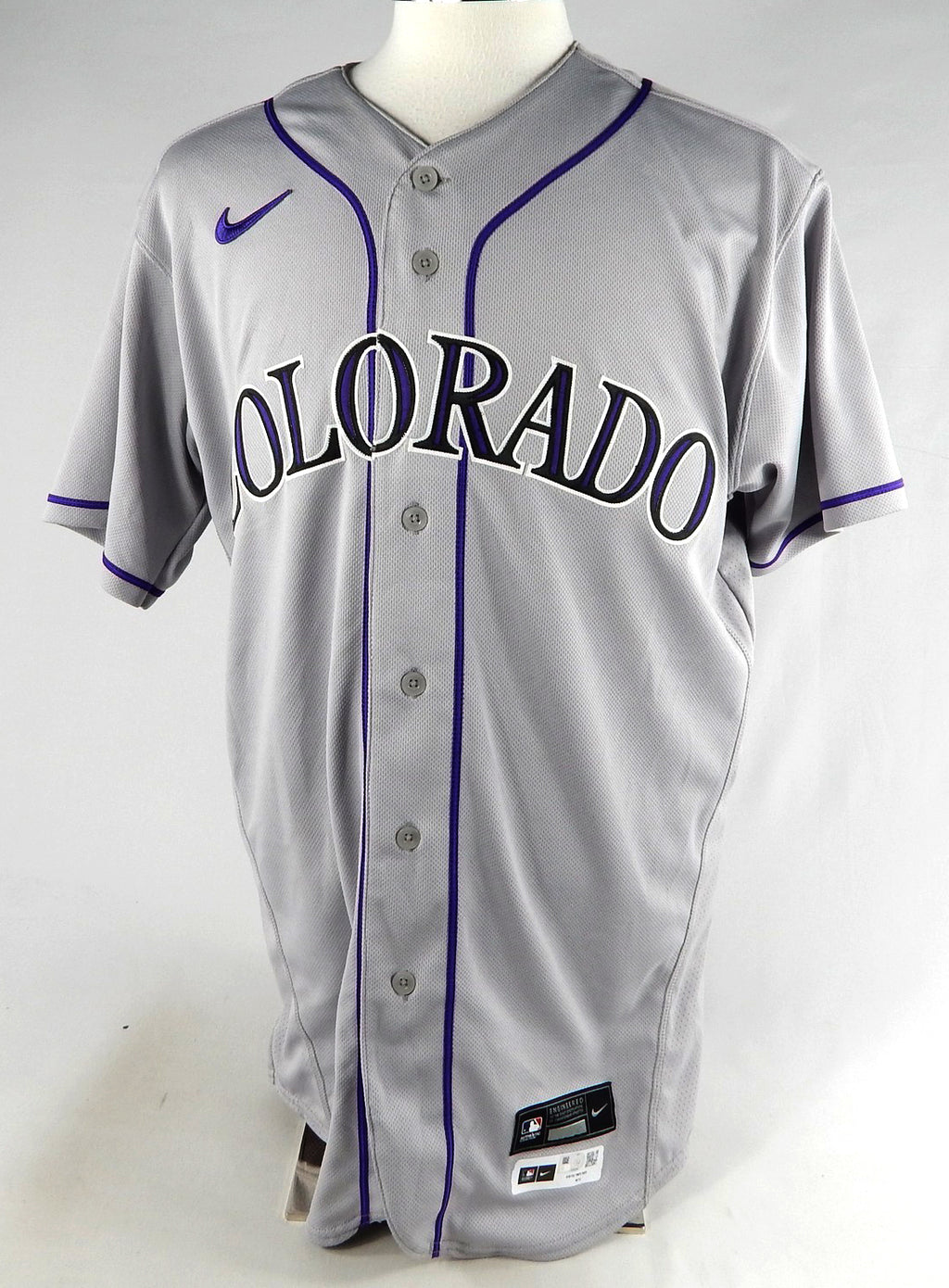2023 Colorado Rockies Ryan Feltner #42 Game Used Grey Jersey Jackie Robinson D