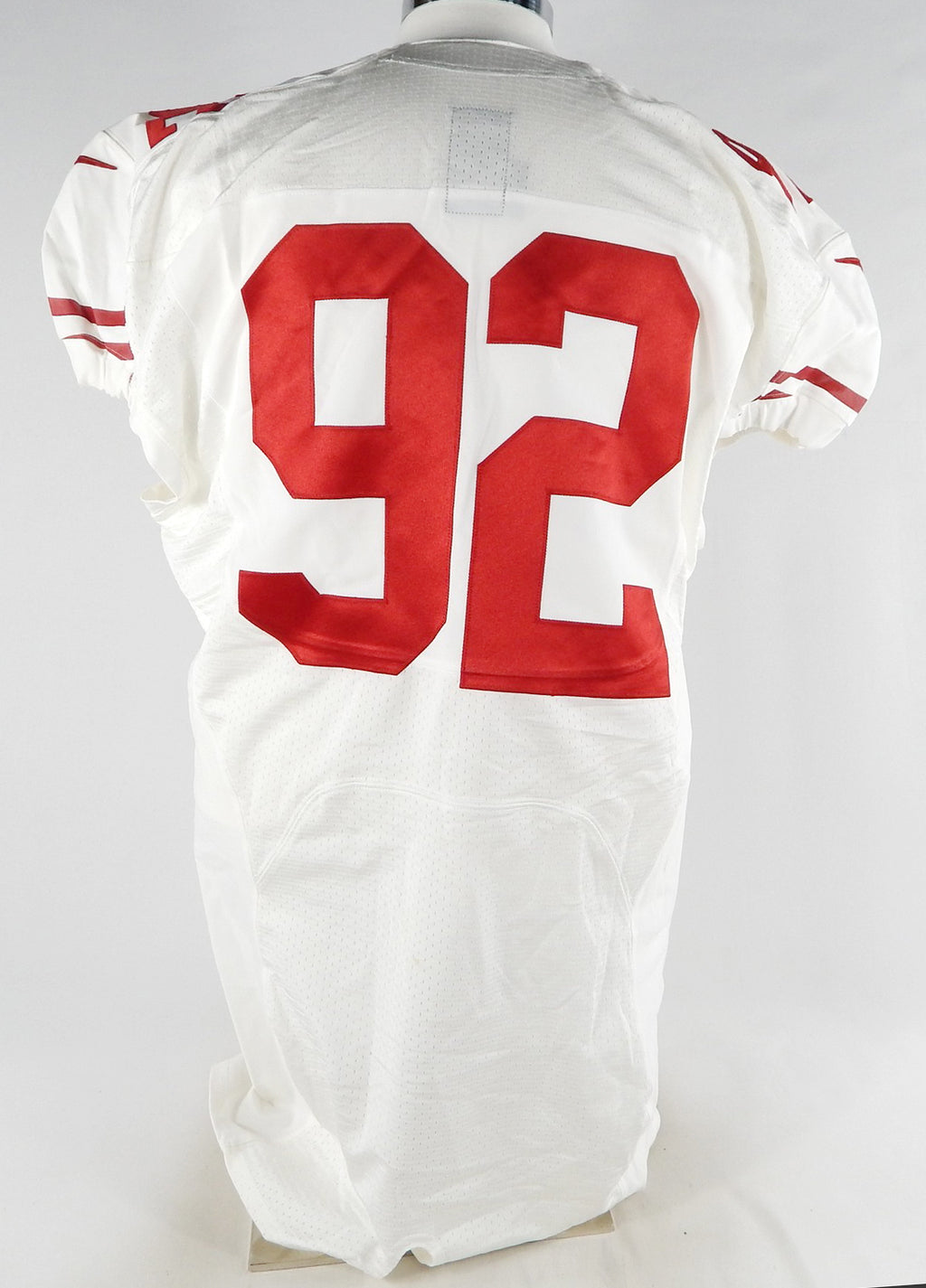 2013 San Francisco 49ers #92 Game Used White Jersey 50 724