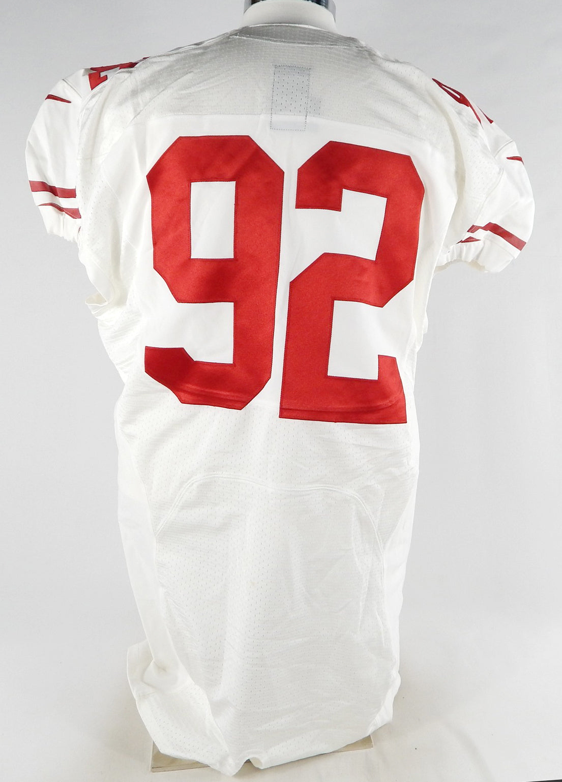 2013 San Francisco 49ers #92 Game Used White Jersey 50 724