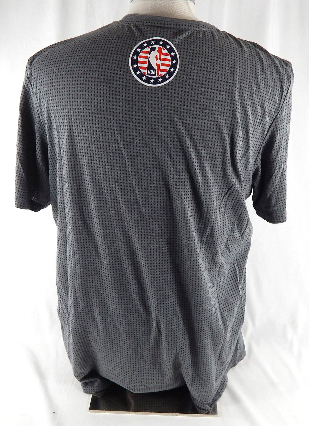 2016-17 Denver Nuggets Jameer Nelson #1 Game Used Grey Shoot Shirt Hoops Troops1 Pic2