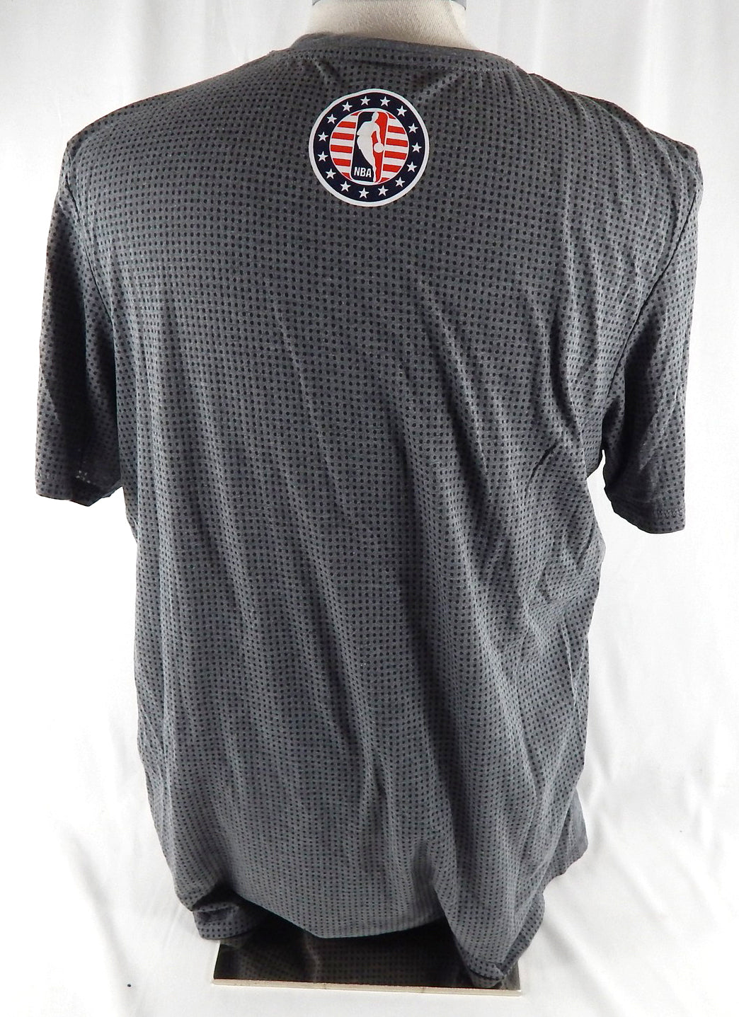 2016-17 Denver Nuggets Jameer Nelson #1 Game Used Grey Shoot Shirt Hoops Troops1 Pic2
