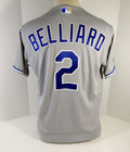 2020 Kansas City Royals Rafael Belliard #2 Game Issued Grey Jersey DG Patch 44 6