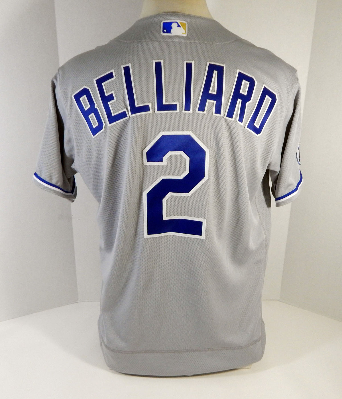 2020 Kansas City Royals Rafael Belliard #2 Game Issued Grey Jersey DG Patch 44 6