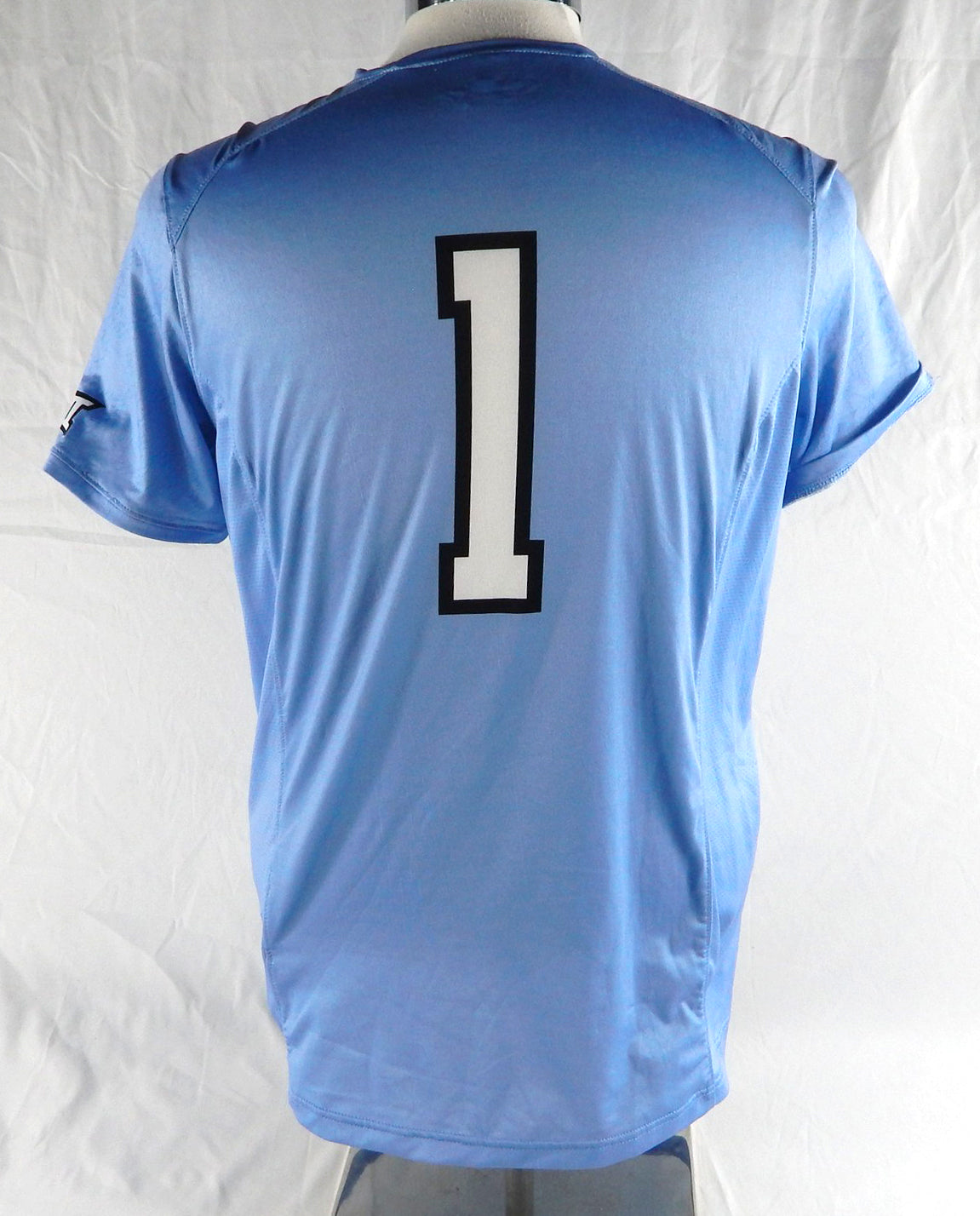 2021 Texas Tech Red Raiders #1 Game Used Powder Blue Jersey Womens Soccer L 757 Pic2