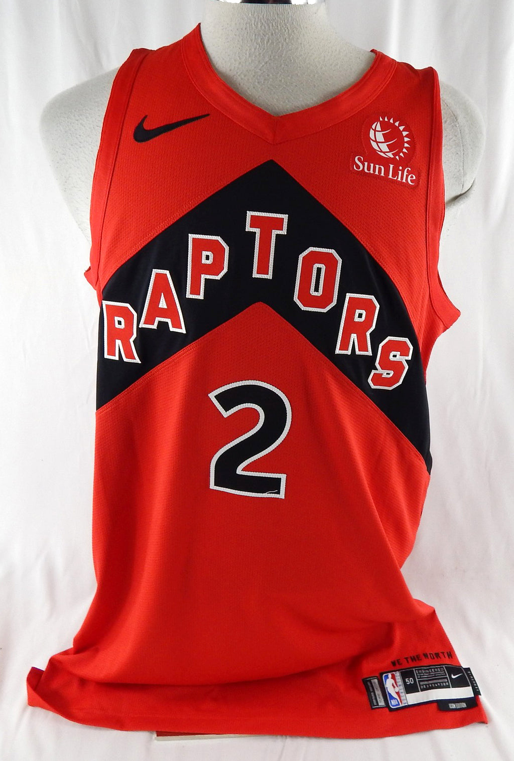 2025-26 Toronto Raptors Jonathan Mogbo #2 Game Used Red Jersey Icon  10/6 3 Pts