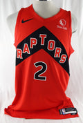 2025-26 Toronto Raptors Jonathan Mogbo #2 Game Used Red Jersey Icon  10/6 3 Pts