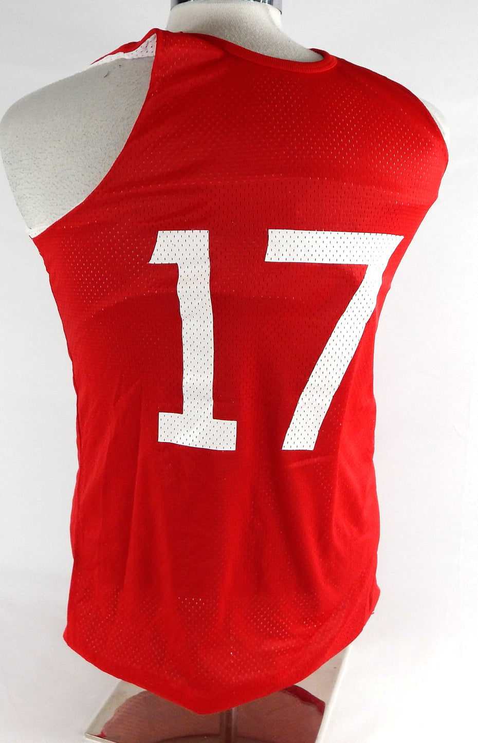 1990s Team USA Basketball #17 Game Issued Red Practice Jersey M 876 Pic2