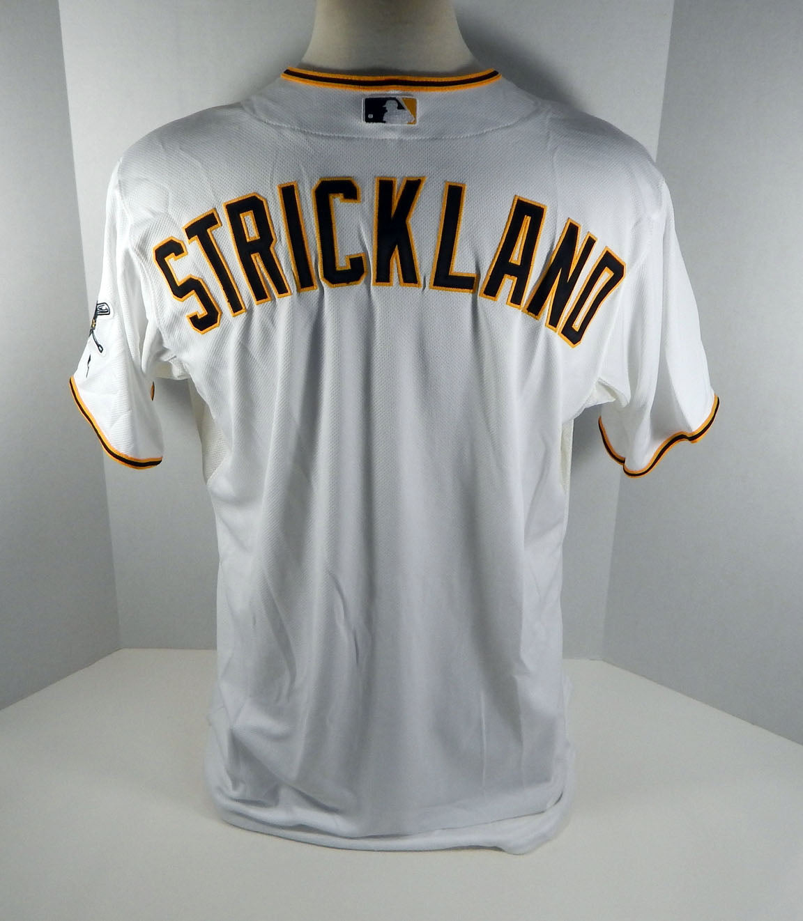 2013 Pittsburgh Pirates Hunter Strickland # Game Issued White Jersey PITT33065