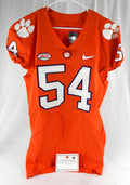 2017-22 Clemson Tigers #54 Game Issued Pos Used Orange Jersey Football NP R 46 3