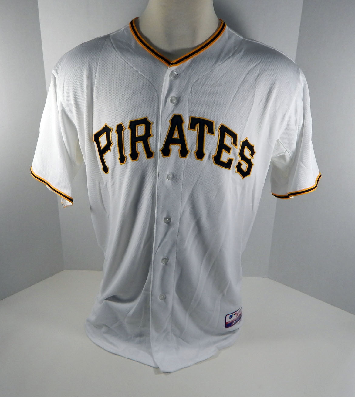 2013 Pittsburgh Pirates Hunter Strickland # Game Issued White Jersey PITT33065 Pic2