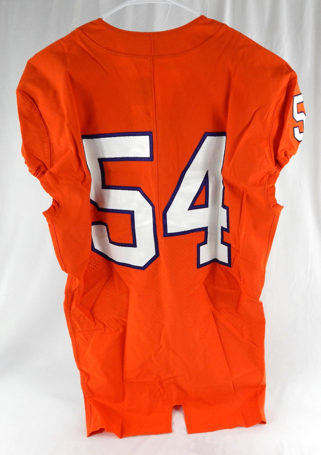 2017-22 Clemson Tigers #54 Game Issued Pos Used Orange Jersey Football NP R 46 3 Pic2