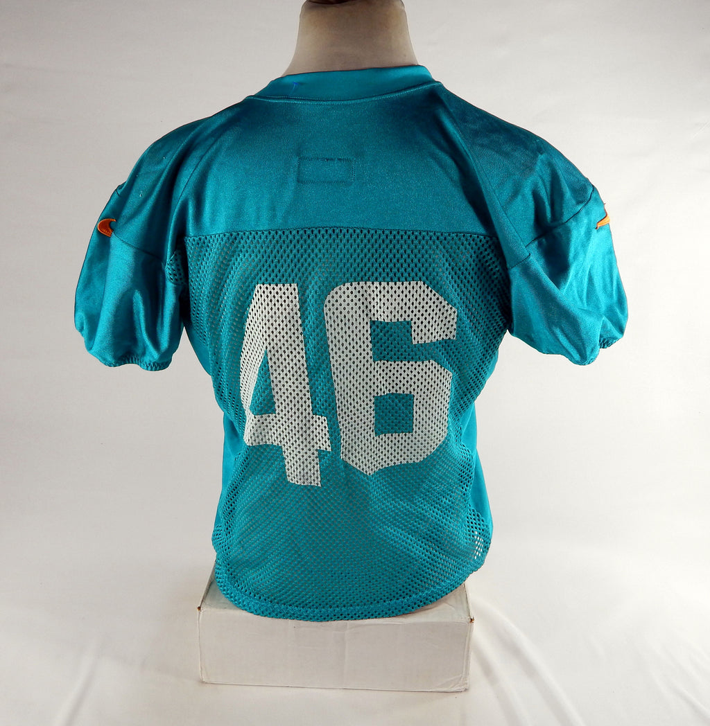 2014 Miami Dolphins #46 Game Used Blue Practice Jersey 48 DP72087 Pic2