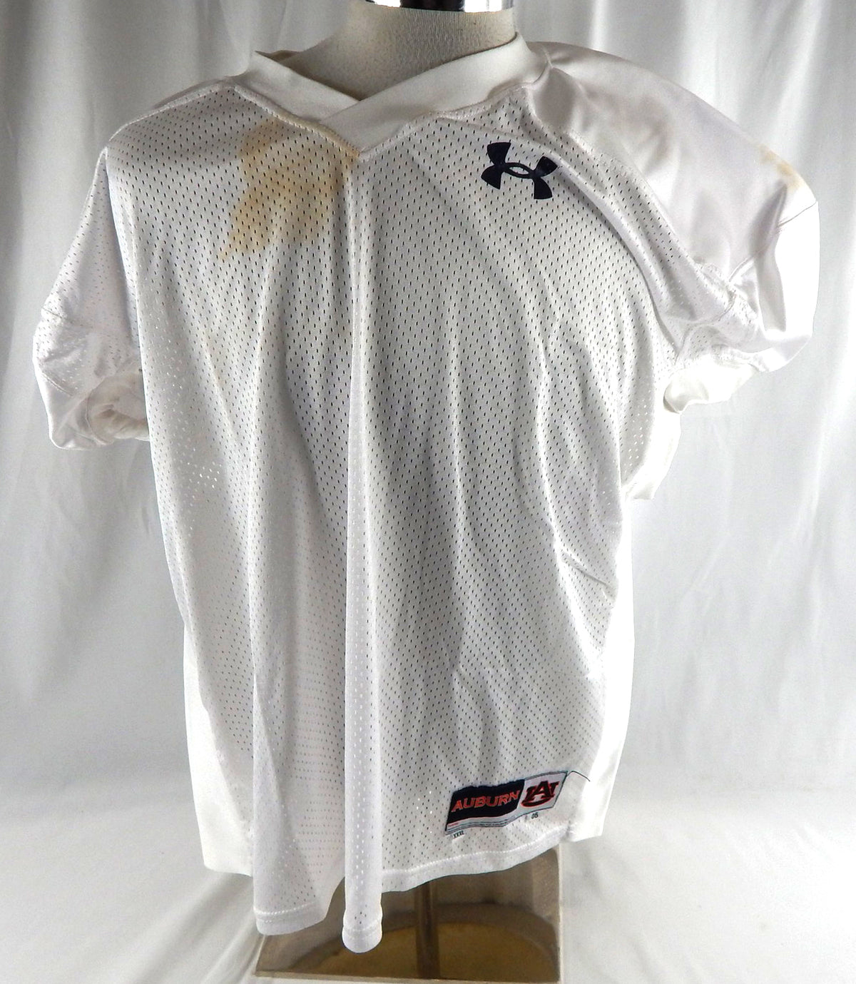2006 Auburn Tigers Blank Game Issued White Practice Jersey XXXL 939