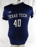 2023 Texas Tech Red Raiders #40 Game Used Navy Jersey Womens Soccer M 760
