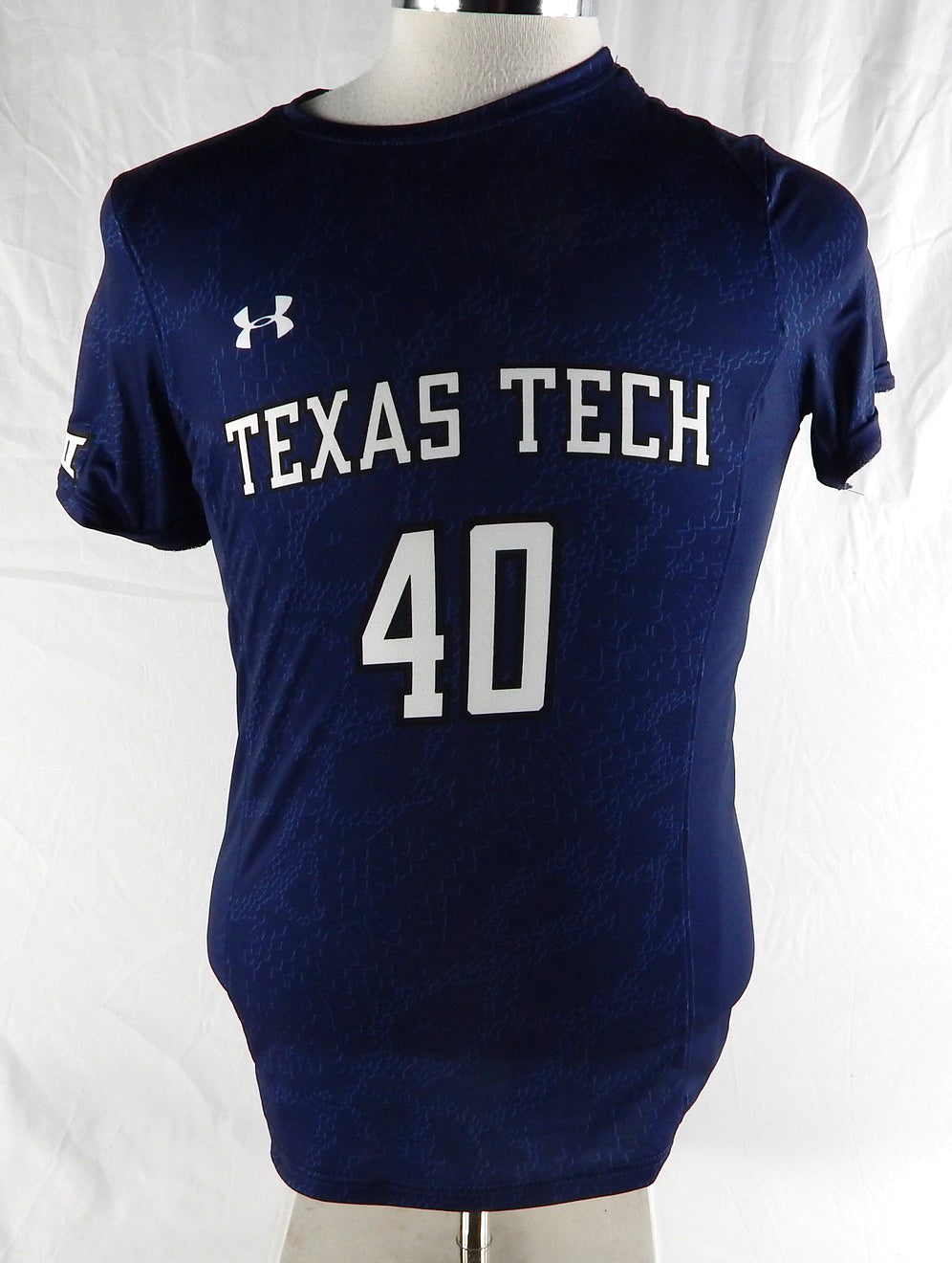 2023 Texas Tech Red Raiders #40 Game Used Navy Jersey Womens Soccer M 760
