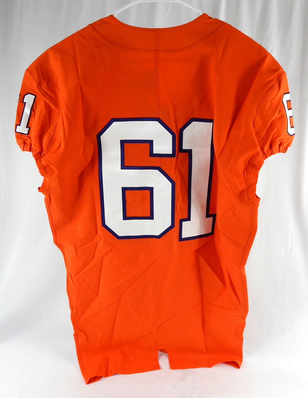 2017-22 Clemson Tigers #61 Game Issued Pos Used Orange Jersey Football NP R 46 4 Pic2