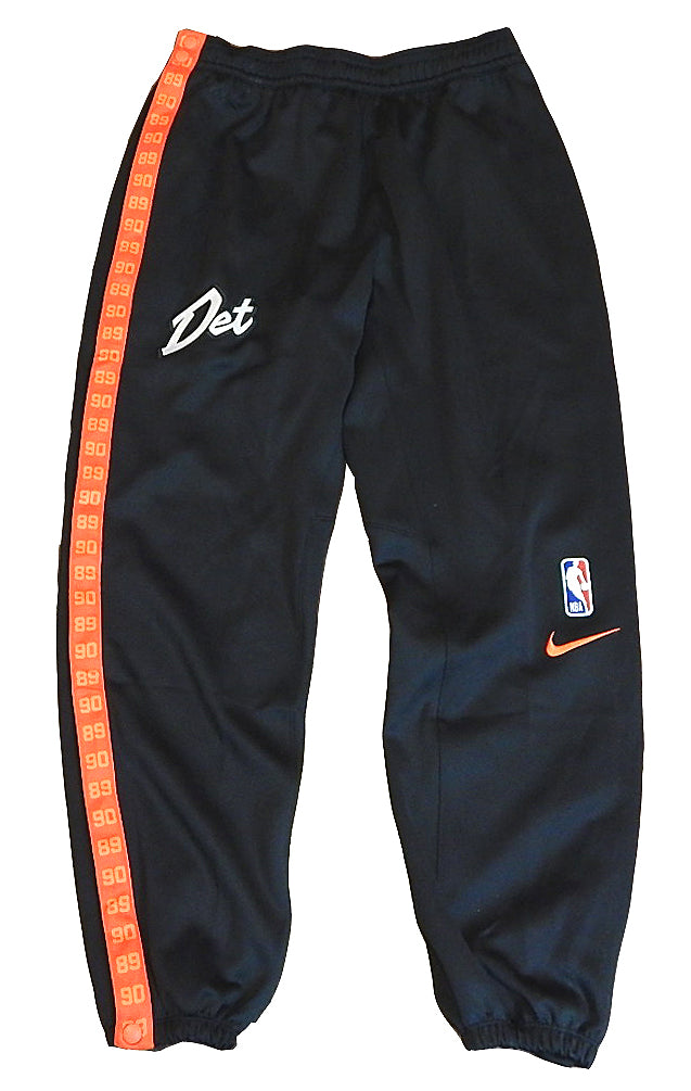 Detroit Pistons DET Bad Boys Nike City Ed Team Issued Warm Up Pants Black L Tall