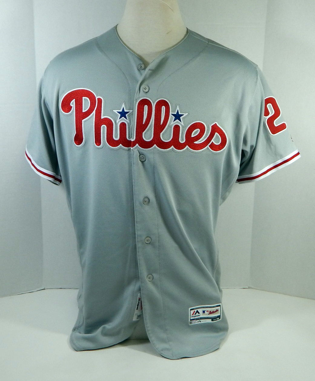 2019 Philadelphia Phillies Aaron Altherr #23 Game Used Grey Jersey 150 Patch 3 Pic2