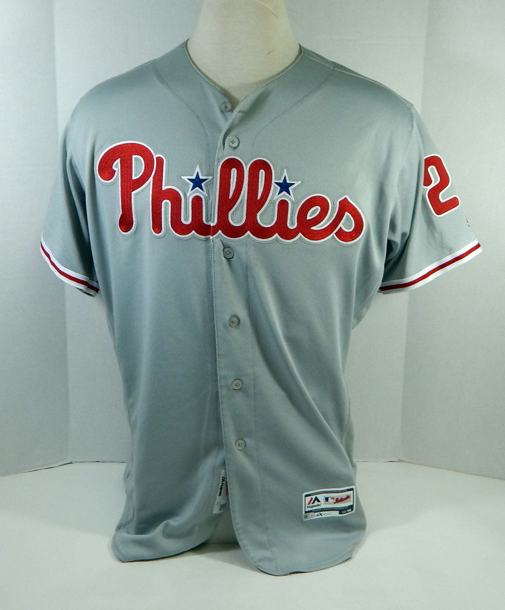 2019 Philadelphia Phillies Aaron Altherr #23 Game Used Grey Jersey 150 Patch 3 Pic2