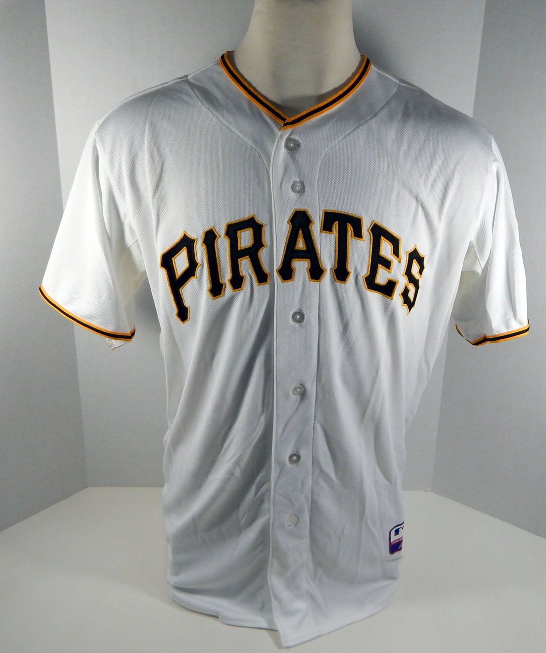 2013 Pittsburgh Pirates Ali Solis # Game Issued White Jersey PITT33069 Pic2