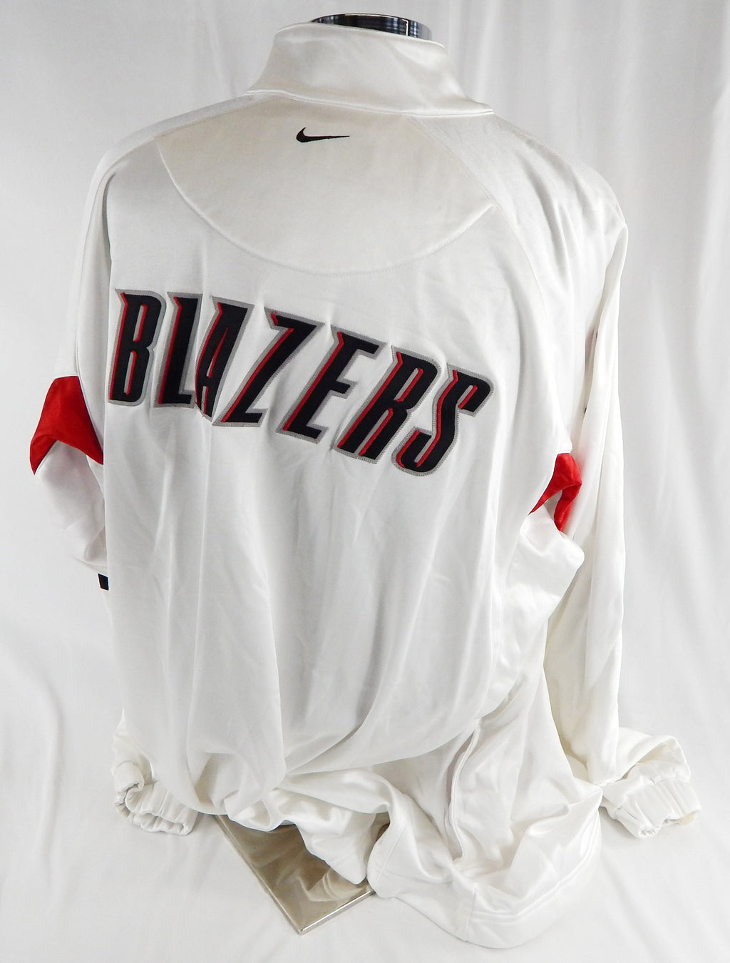 2002-03 Portland Trail Blazers Derek Anderson #1 Game Used White WarmUp Jacket 4 Pic2