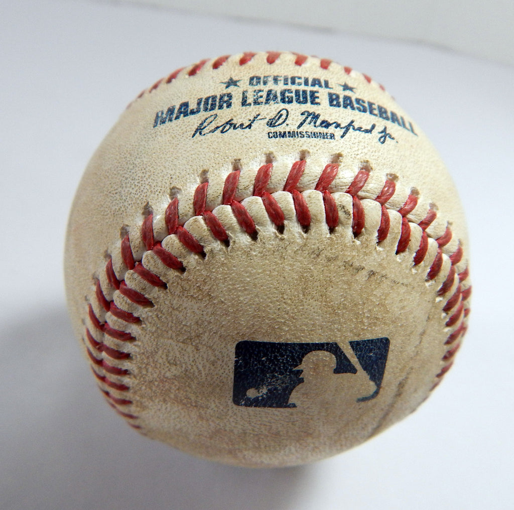 2022 Atlanta Braves Marlins Game Used Baseball Bryce Elder Jesus Aguilar walk