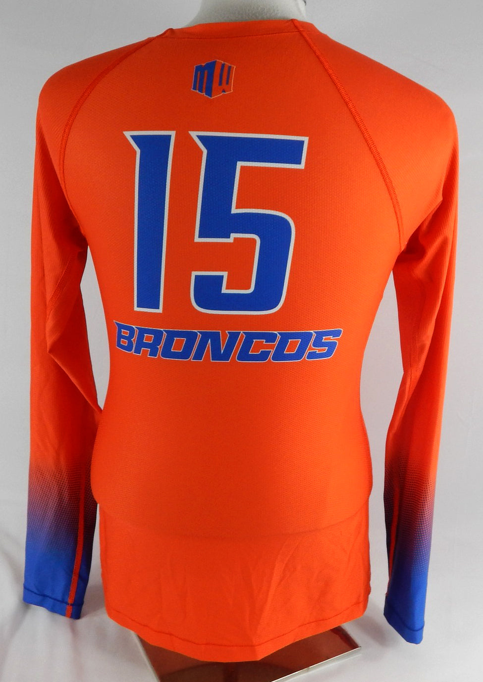 2022 Boise State Broncos #15 Game Used Orange Jersey Volleyball M DP105774 Pic2