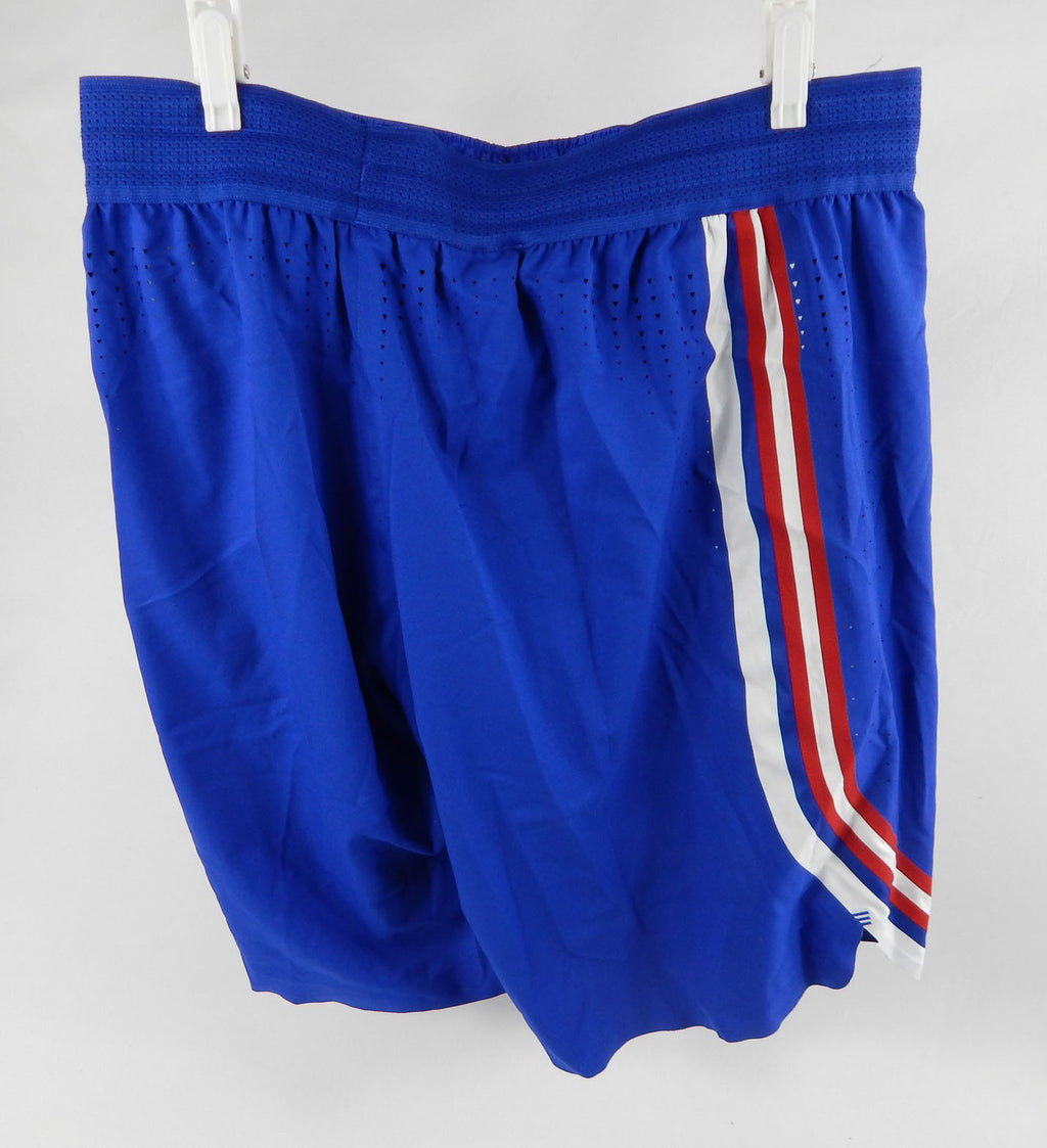 2022-23 Kansas Jayhawks Game Issued Blue Shorts Basketball 2XL+4 576 Pic2