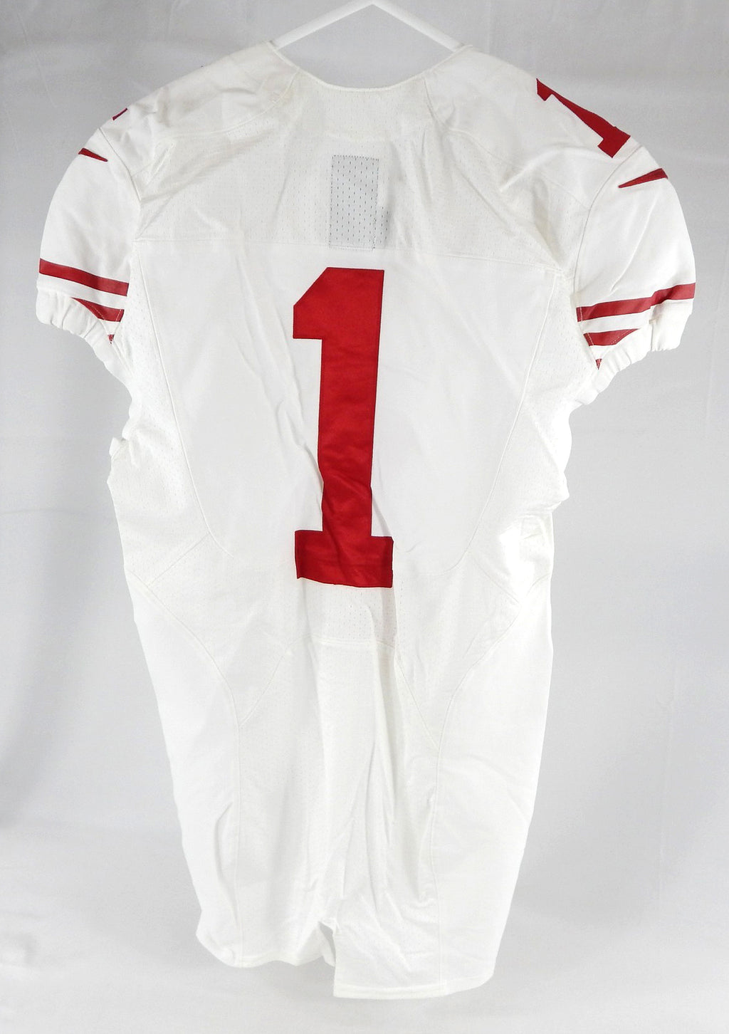 2014 San Francisco 49ers Josh Johnson #1 Game Issued White Jersey 40 346 Pic2