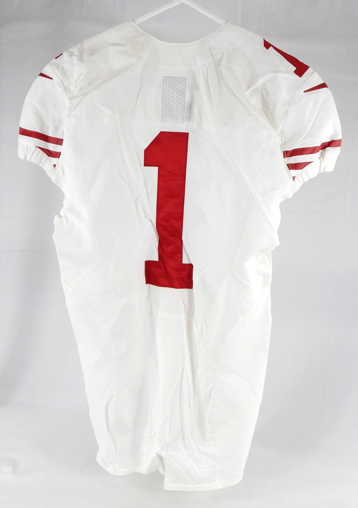 2014 San Francisco 49ers Josh Johnson #1 Game Issued White Jersey 40 346 Pic2