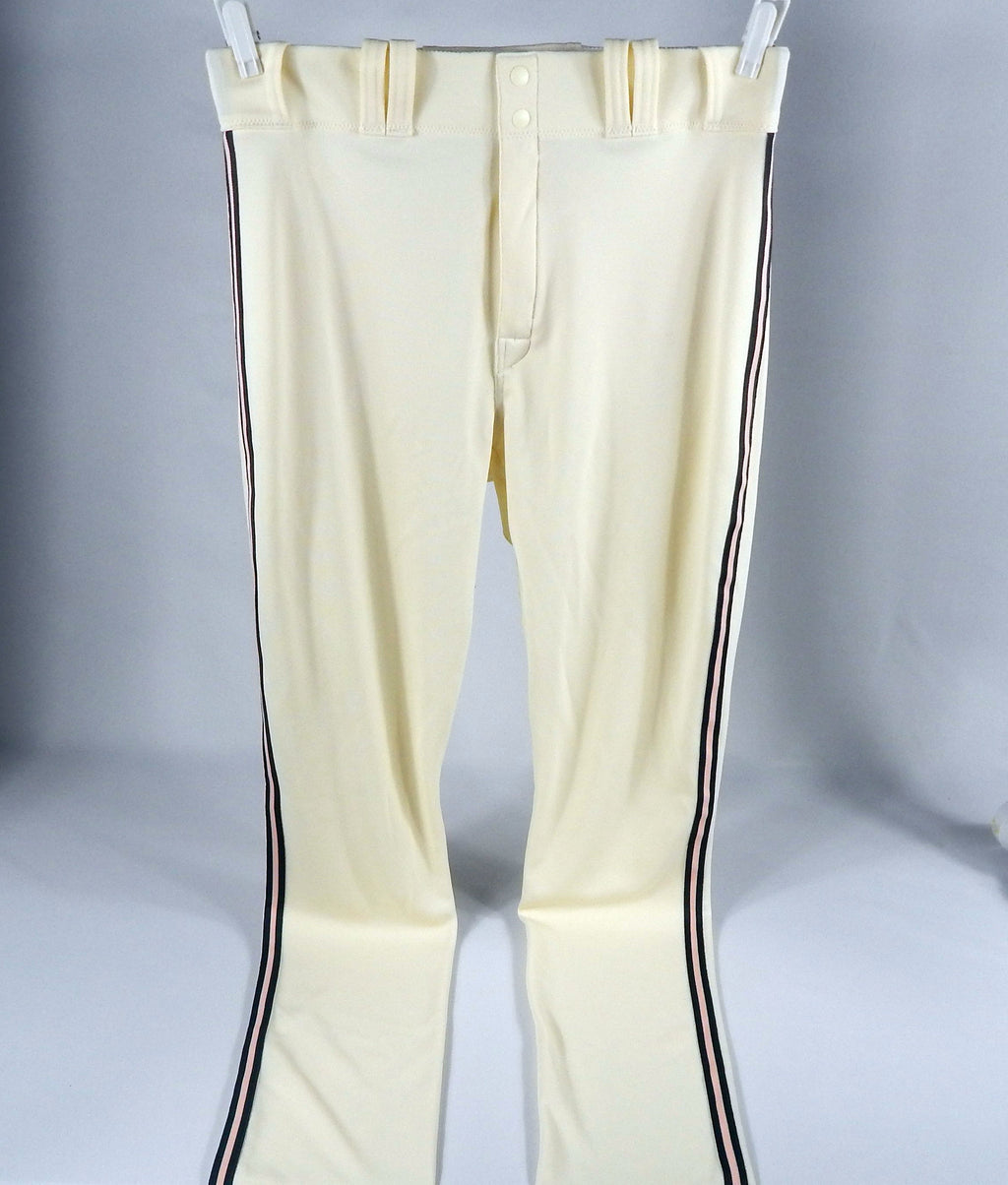2023 Washington Nationals Jackson Rutledge #79 Game Used Cream Pants City Con 7