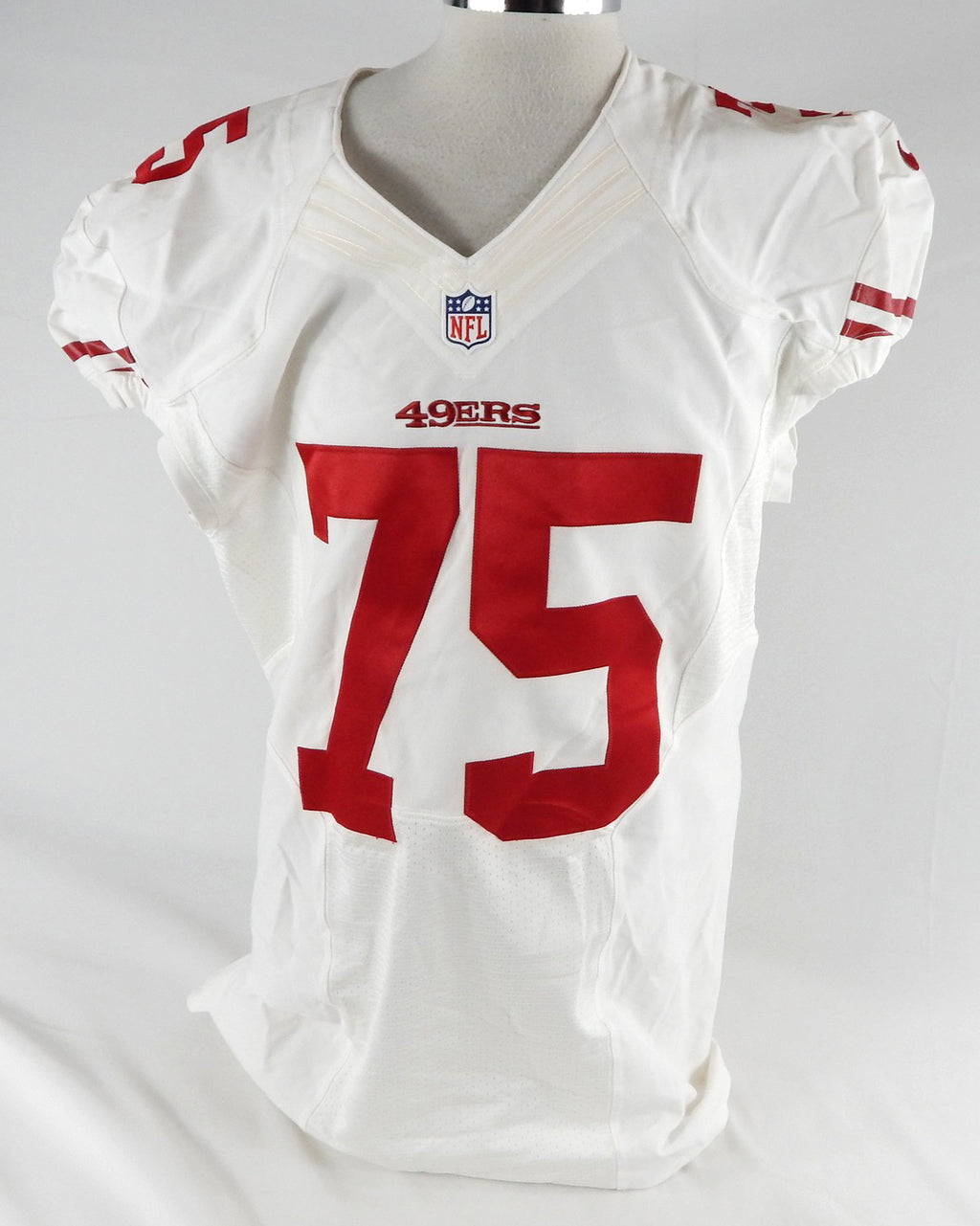 2015 San Francisco 49ers Alex Boone #75 Game Issued White Jersey 48 347